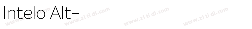 Intelo Alt字体转换